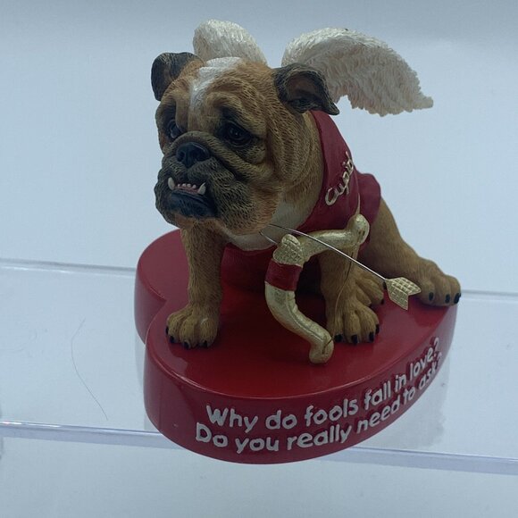 Zelda Wisdom Bulldog Figurine Set Christmas Elf, Cupid and Snowman - Picture 9 of 16